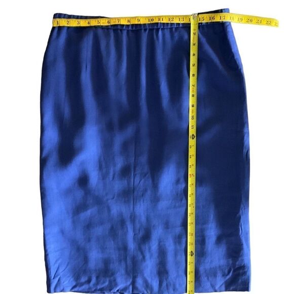 Doncaster royal blue vintage 2 pc suit viscose linen blend sz 18 - Picture 8 of 16